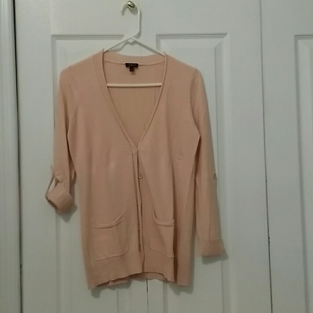 Talbots Boyfriend Sweater in Peach